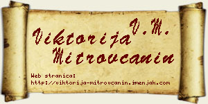 Viktorija Mitrovčanin vizit kartica